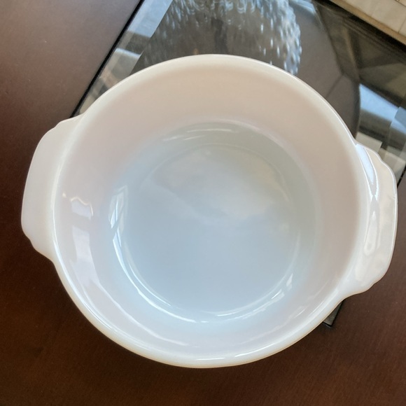 EUC! Vintage- Anchor Hocking Fire King Iridescent Peach Luster Baking Ovenware - Picture 7 of 10